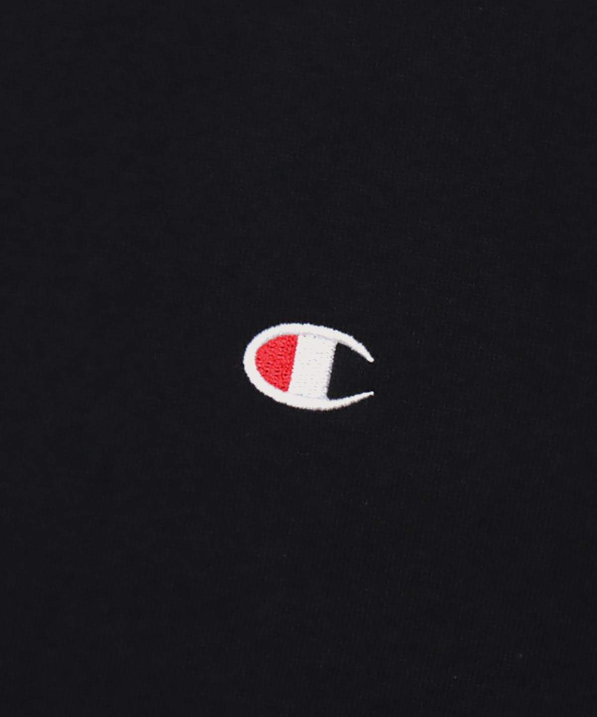 챔피온(CHAMPION) C로고 레귤러핏 후드 티셔츠 Black