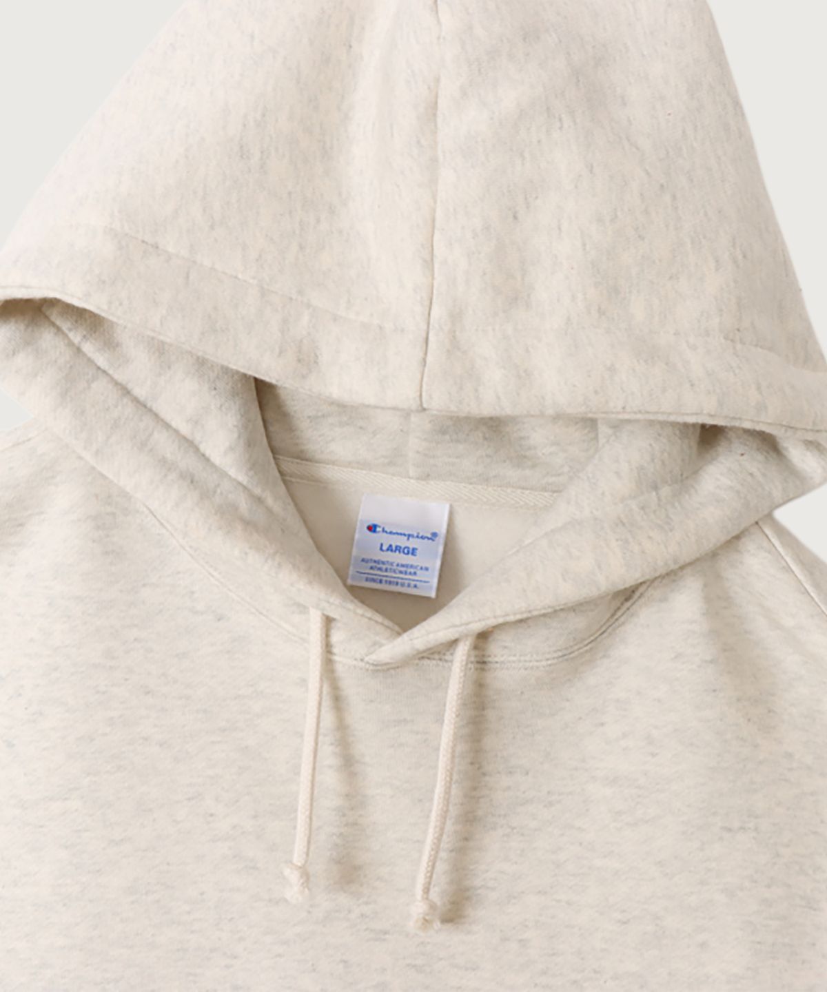 챔피온(CHAMPION) C로고 레귤러핏 후드 티셔츠 Oatmeal