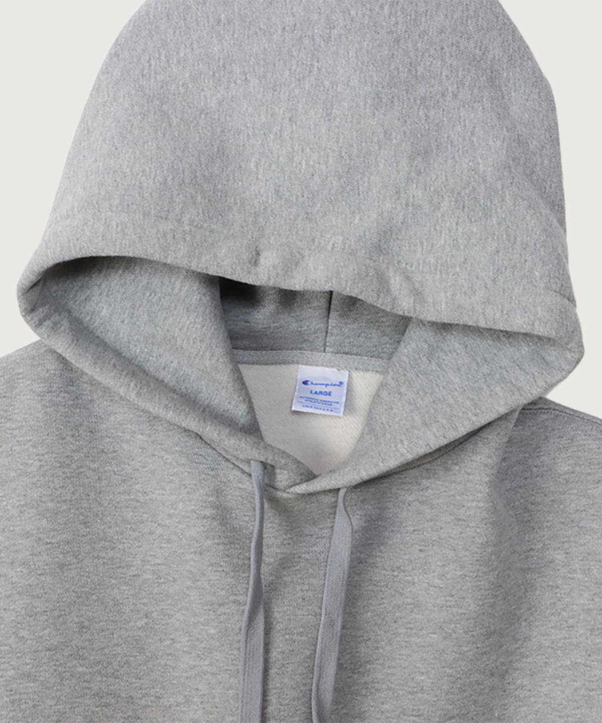챔피온(CHAMPION) C로고 오버핏 조그택 후드 티셔츠 Oxford Grey