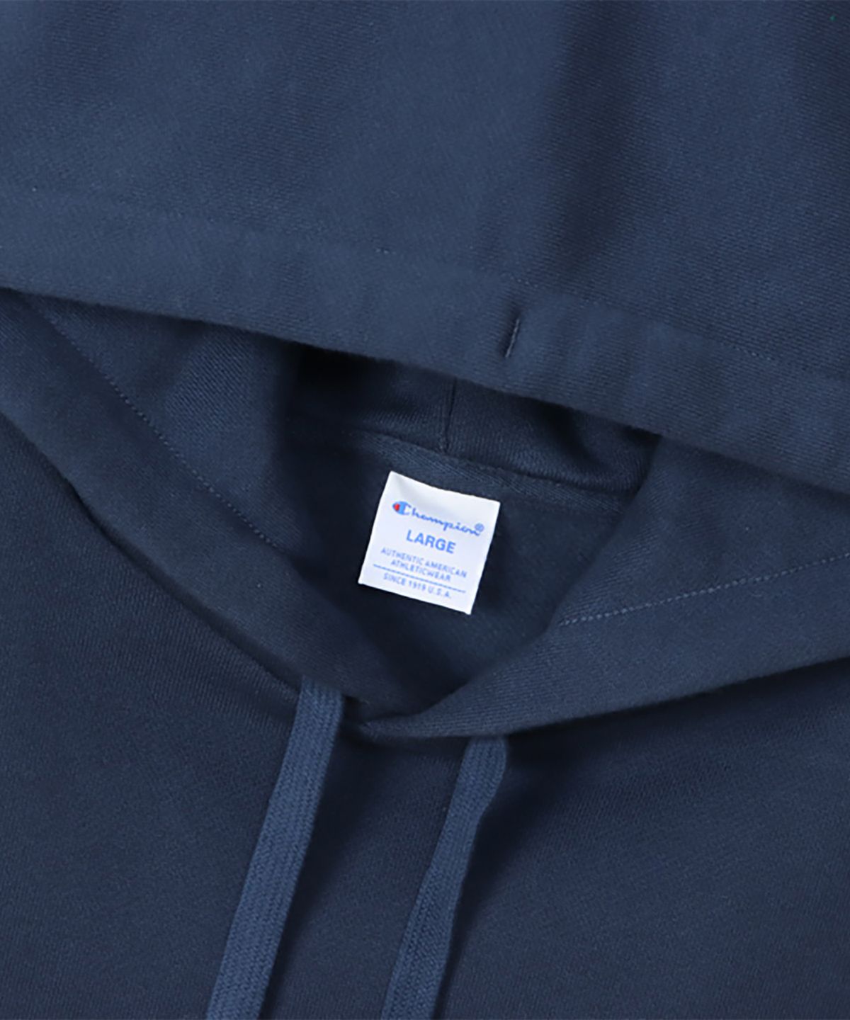 챔피온(CHAMPION) C로고 오버핏 조그택 후드 티셔츠 Navy