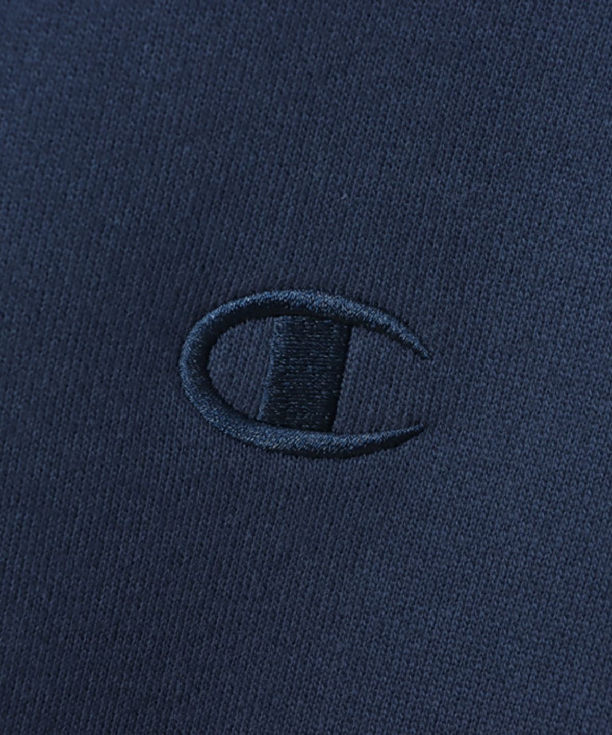 챔피온(CHAMPION) C로고 오버핏 조그택 후드 티셔츠 Navy
