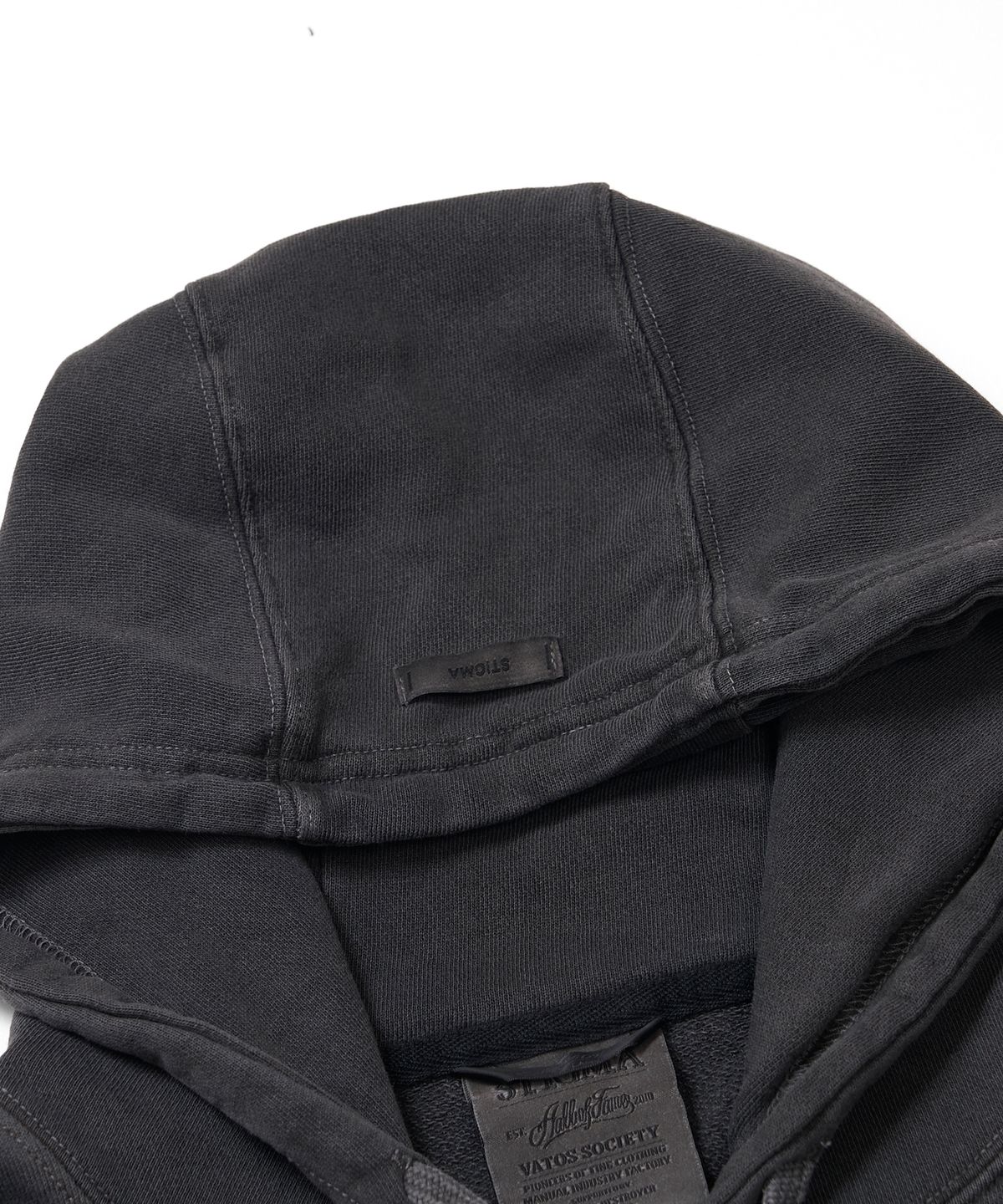 스티그마(STIGMA) PIGMENT ML CROP ZIP-UP CHACOAL