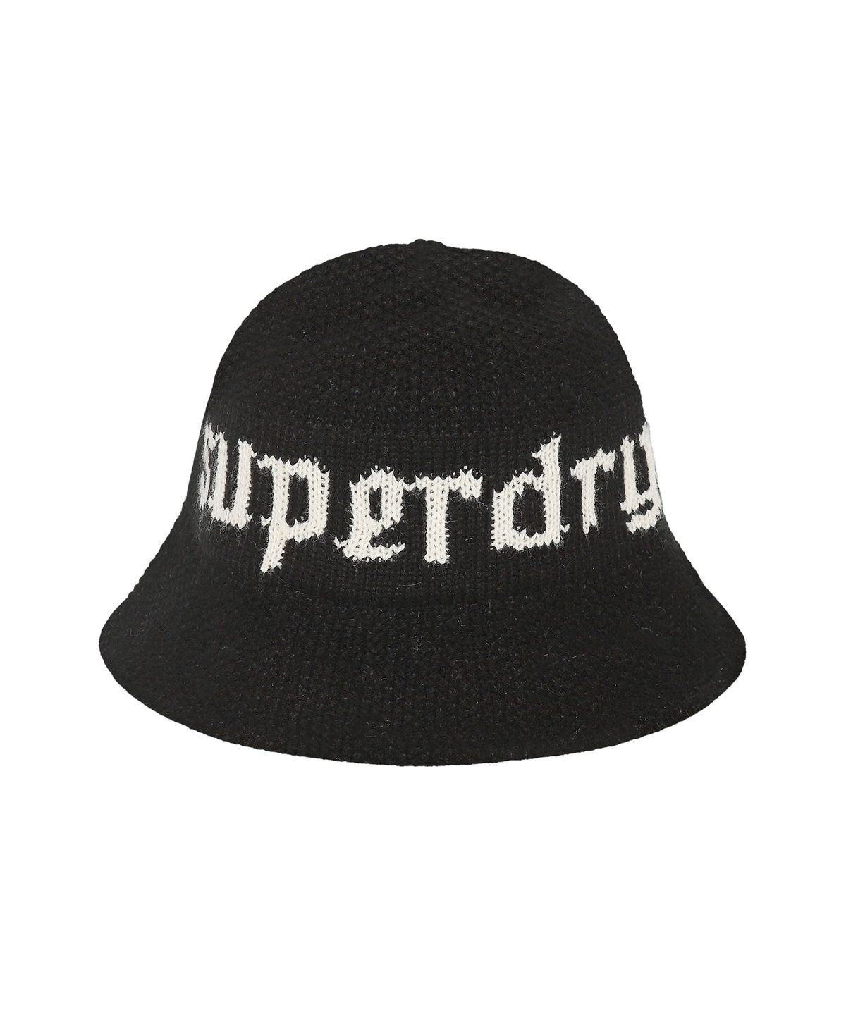 슈퍼드라이(SUPERDRY) W 니트 버킷햇 블랙