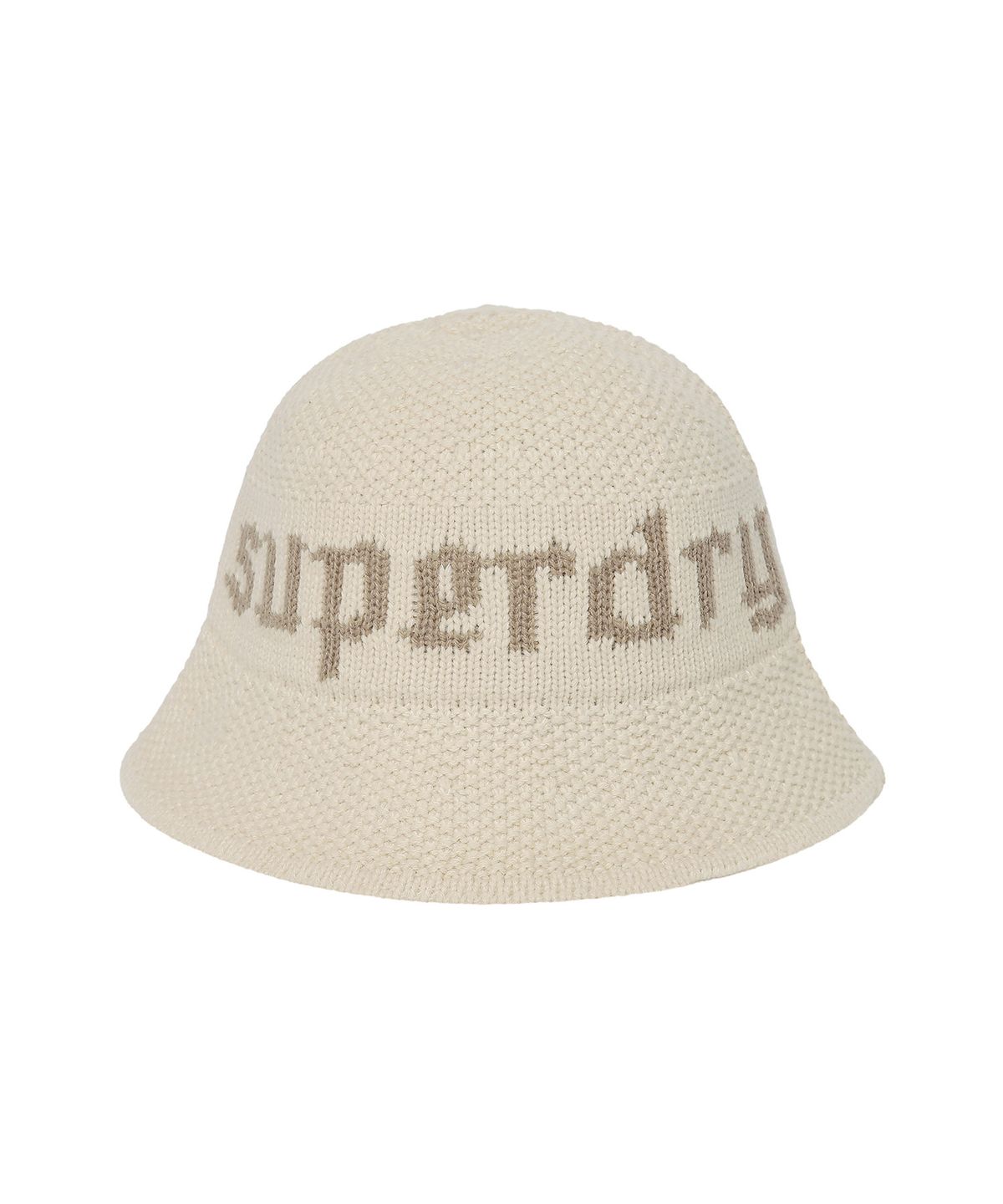 슈퍼드라이(SUPERDRY) W 니트 버킷햇 아이보리