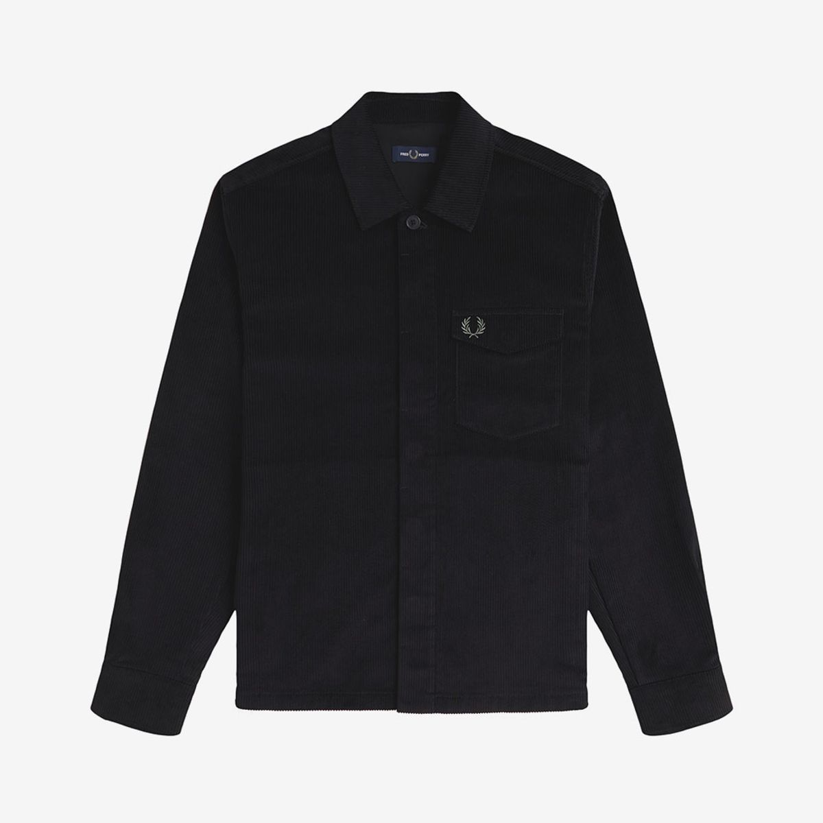 프레드페리(FRED PERRY) [Sharp] 코듀로이 오버셔츠 - 블랙 AFPM2531717-102