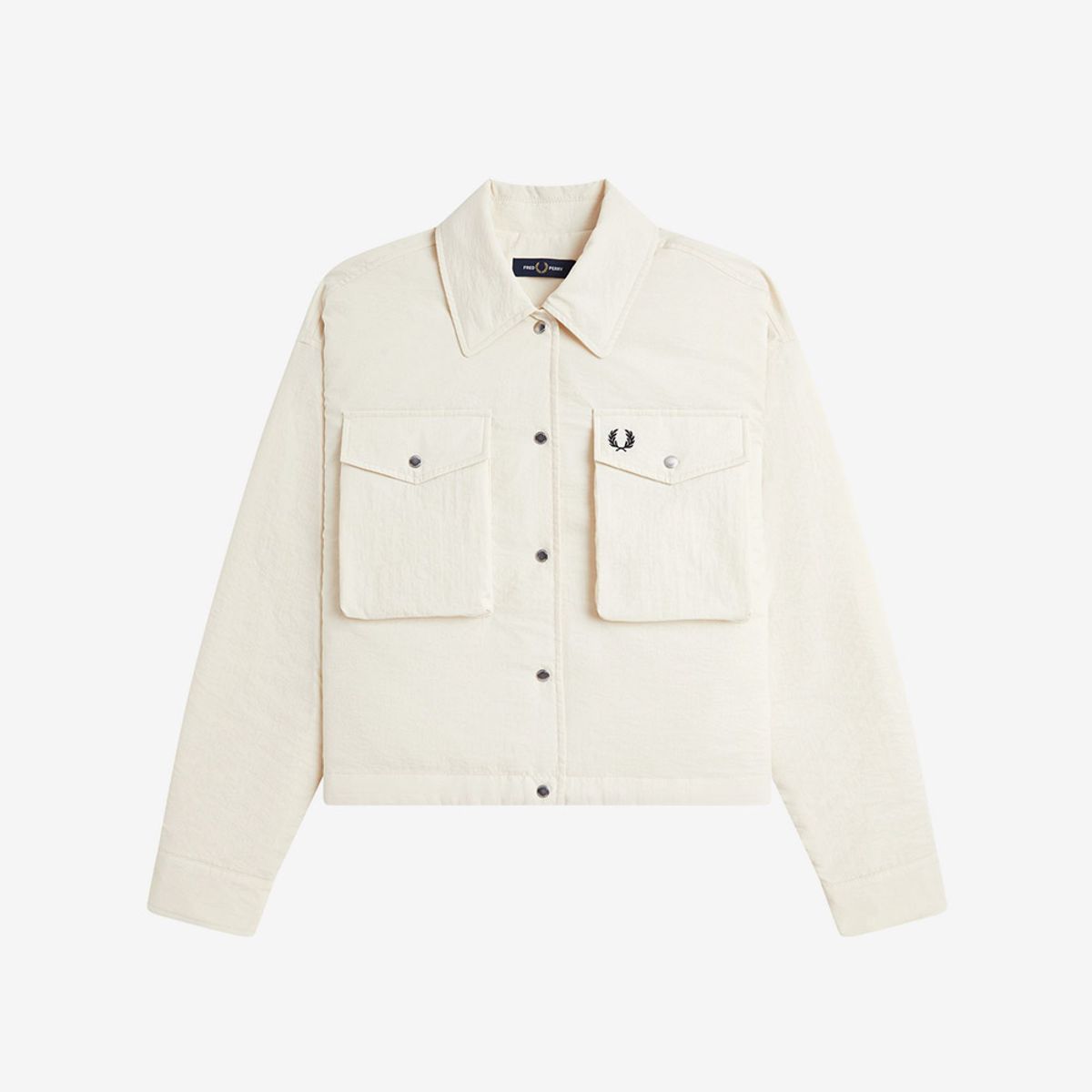 프레드페리(FRED PERRY) [Womens] 패디드 오버셔츠 - 에크루 AFPF253J119-560