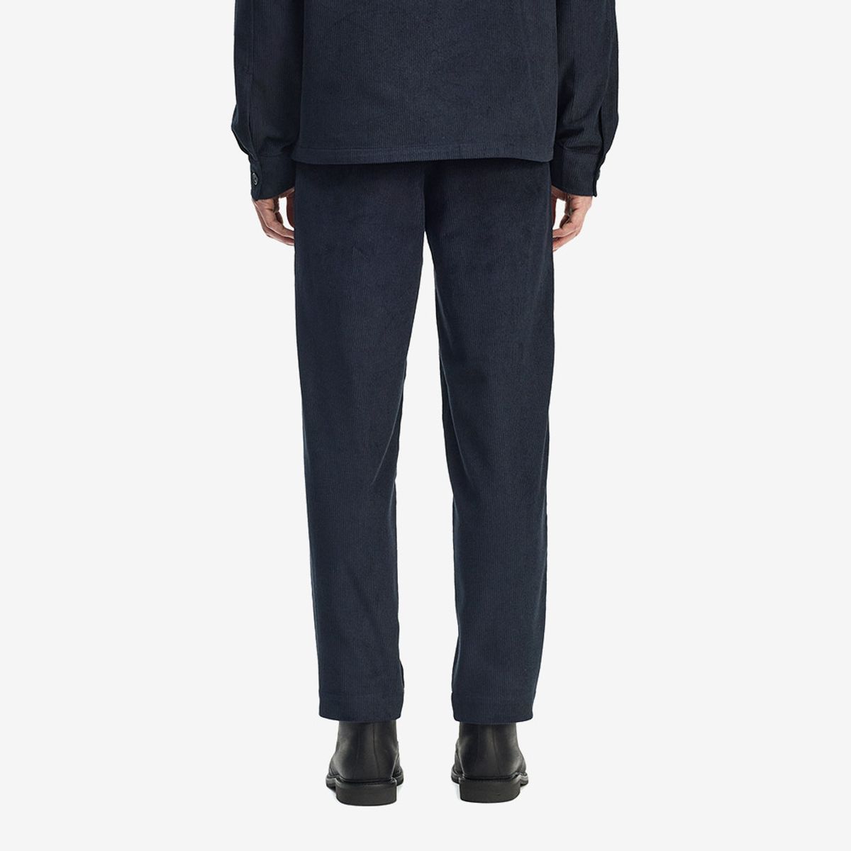 프레드페리(FRED PERRY) [Sharp] 테이퍼드 코듀로이 트라우저 - 네이비 AFPM2538511-608