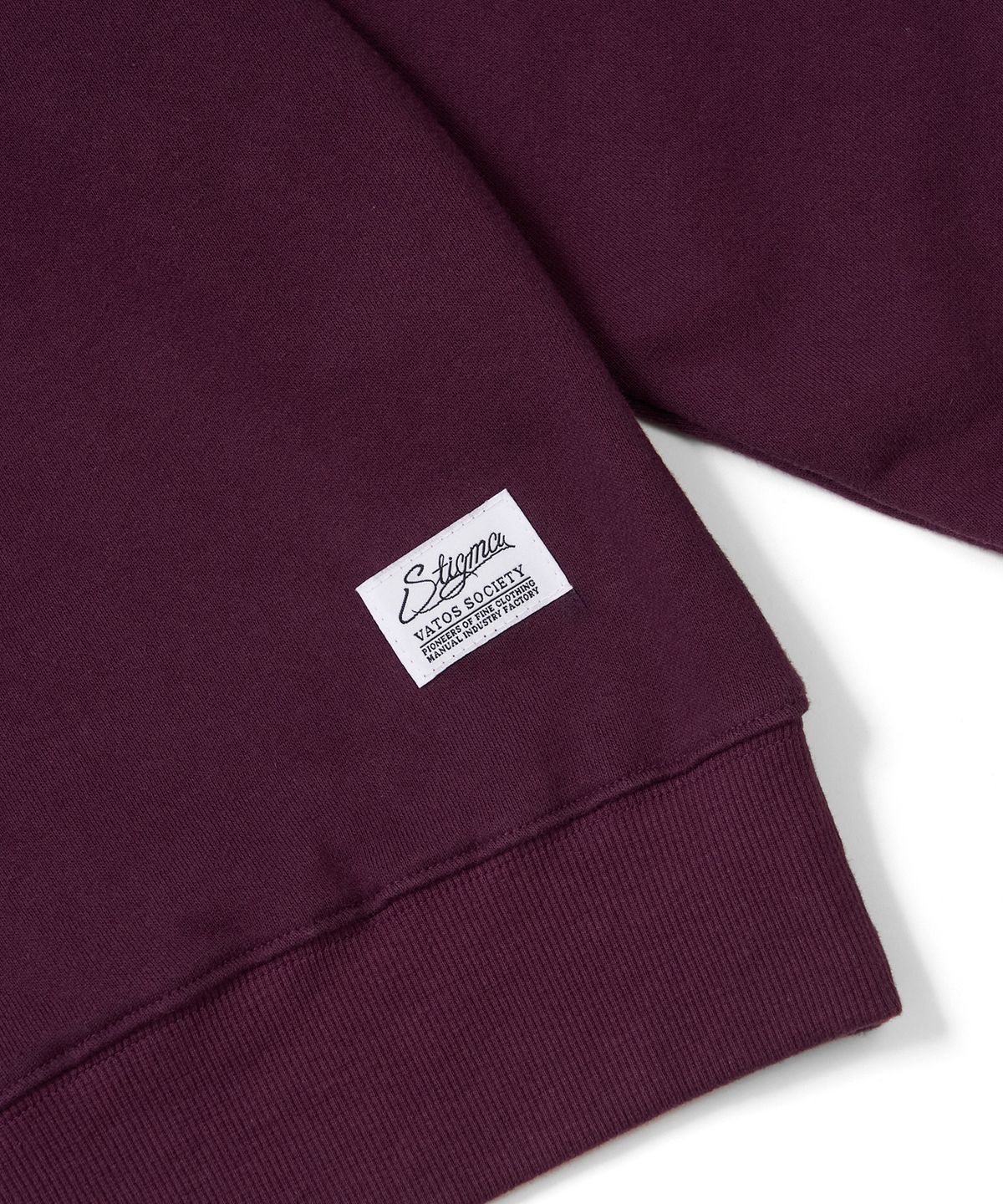 스티그마(STIGMA) CAMPUS CREWNECK BURGUNDY