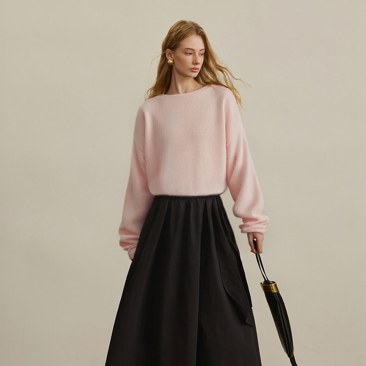 와이와이아이엠(YYIAM) YY_Solid color versatile knit top_2color