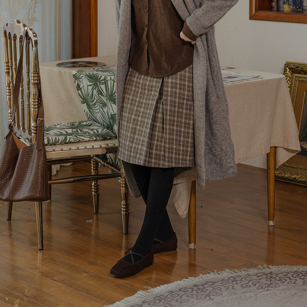 프라우드 마리(PROUD MARY) PM_Short plaid pleated skirt_2color