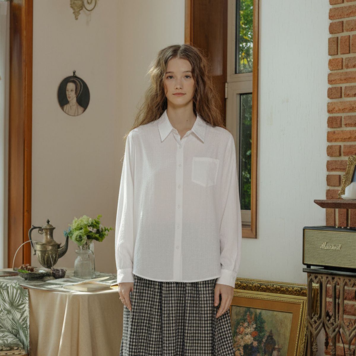 프라우드 마리(PROUD MARY) PM_Silky classic shirt_4color