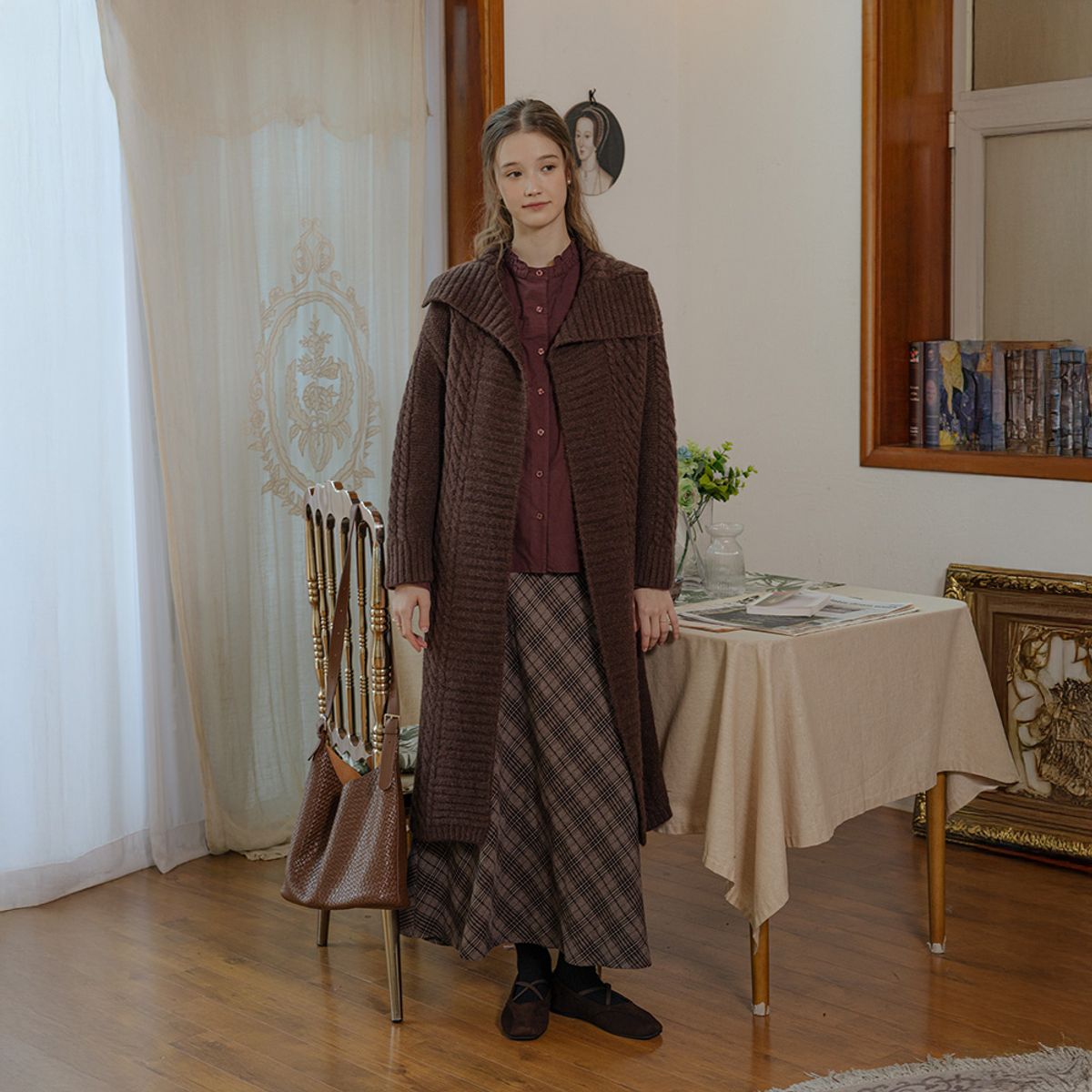 프라우드 마리(PROUD MARY) PM_Collared knit coat_2color