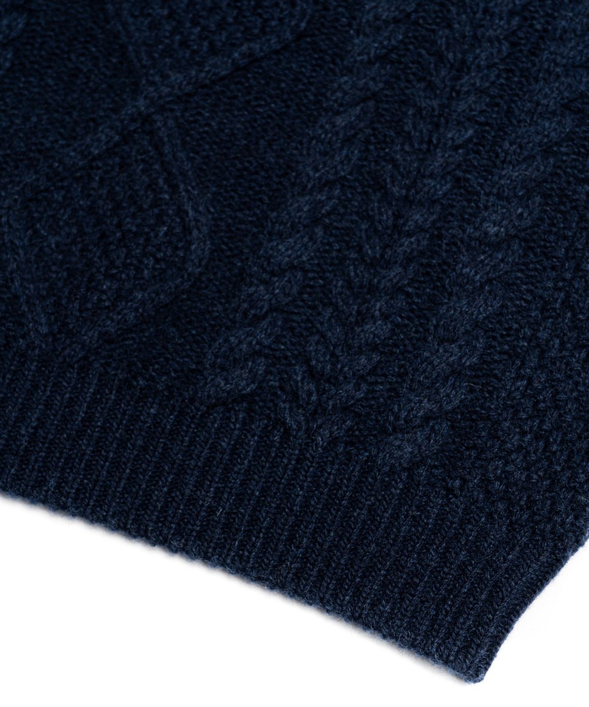 에든버러클럽(EDINBURGH CLUB) ARAN CREW-NECK SWEATER (NAVY)