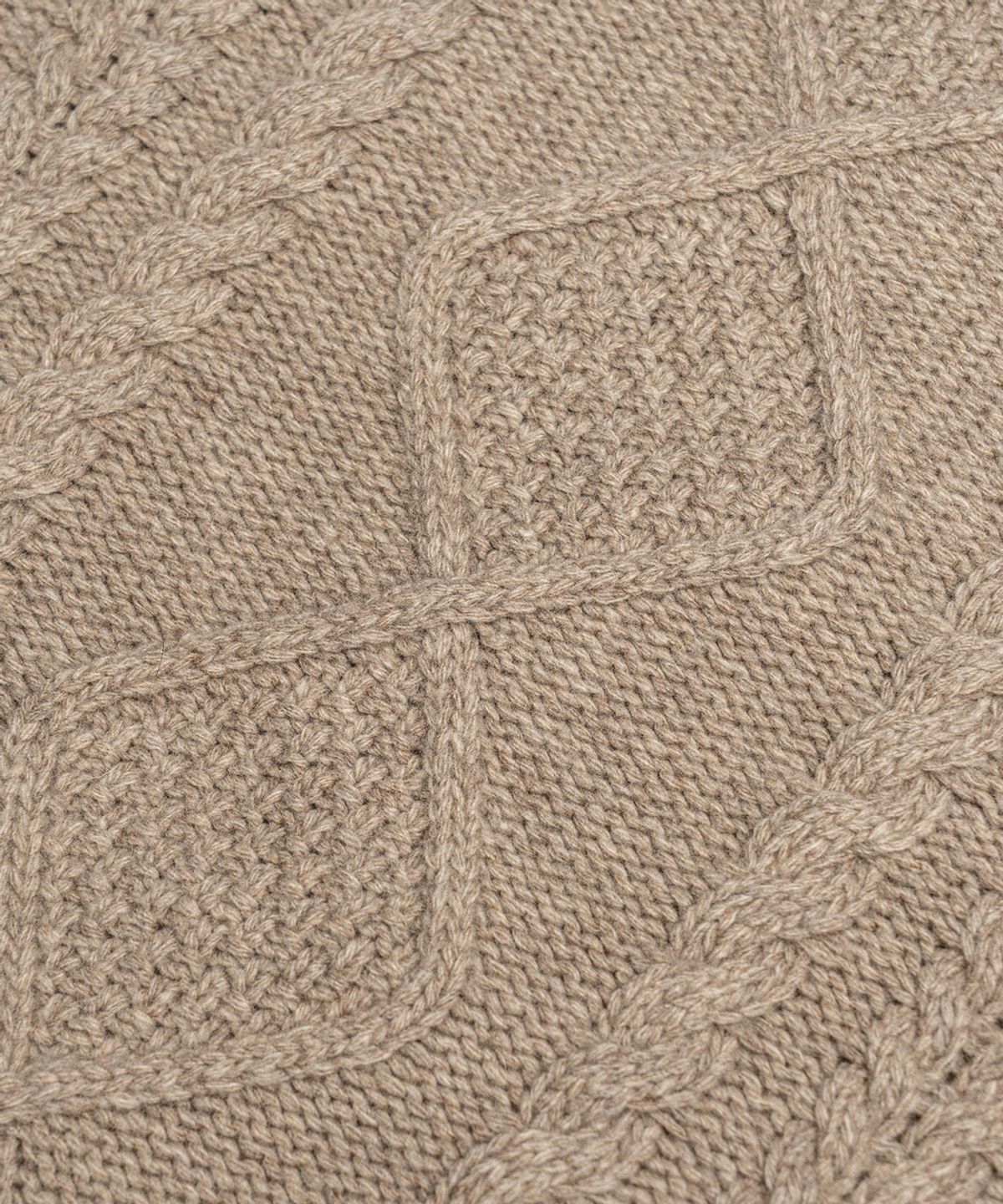 에든버러클럽(EDINBURGH CLUB) ARAN CREW-NECK SWEATER (BEIGE)