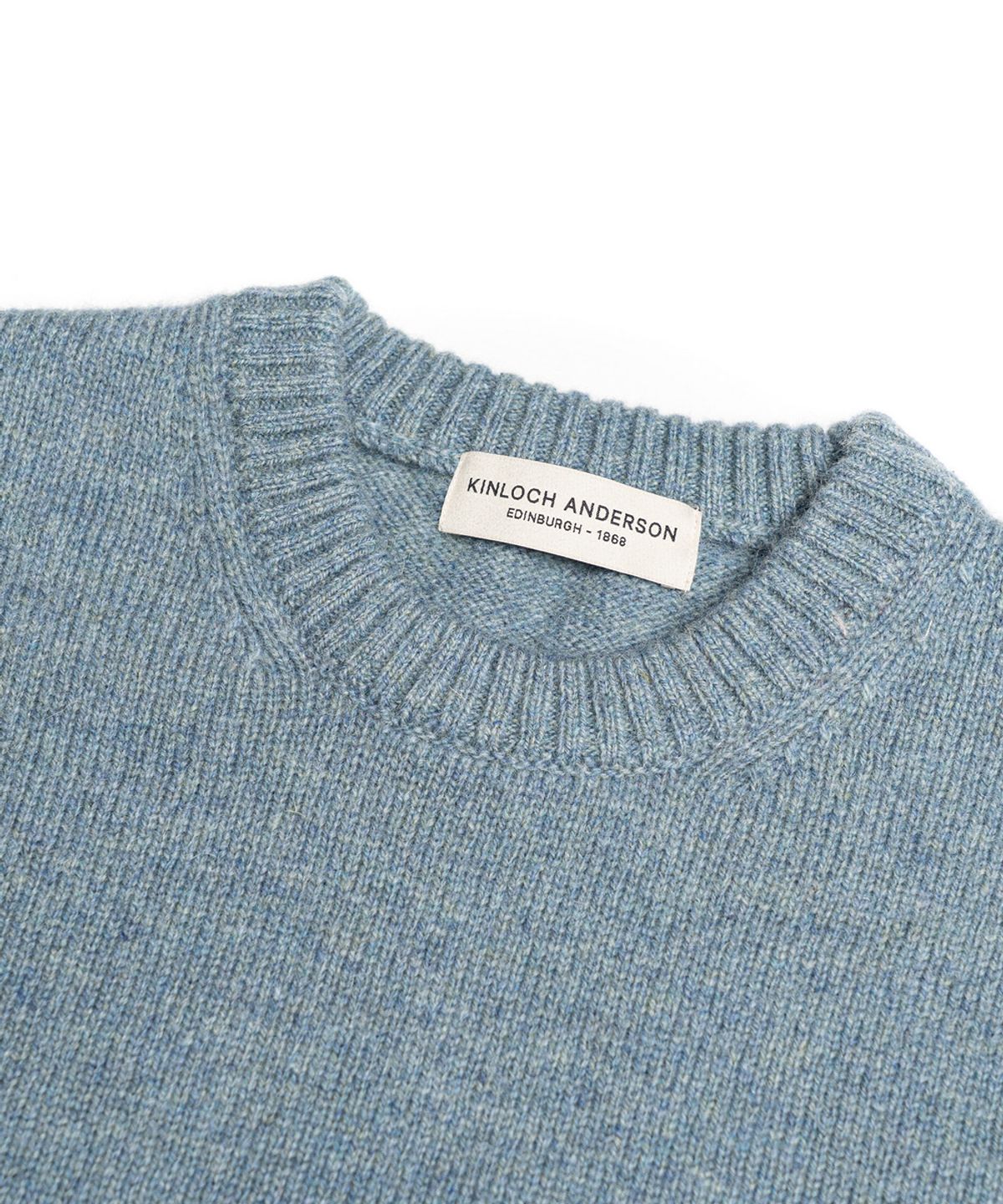 에든버러클럽(EDINBURGH CLUB) SHETLAND WOOL FISH KNIT (BLUE)