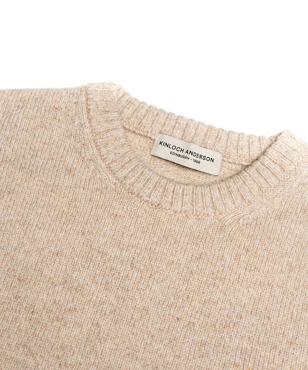 에든버러클럽(EDINBURGH CLUB) SHETLAND WOOL FISH KNIT (BEIGE)