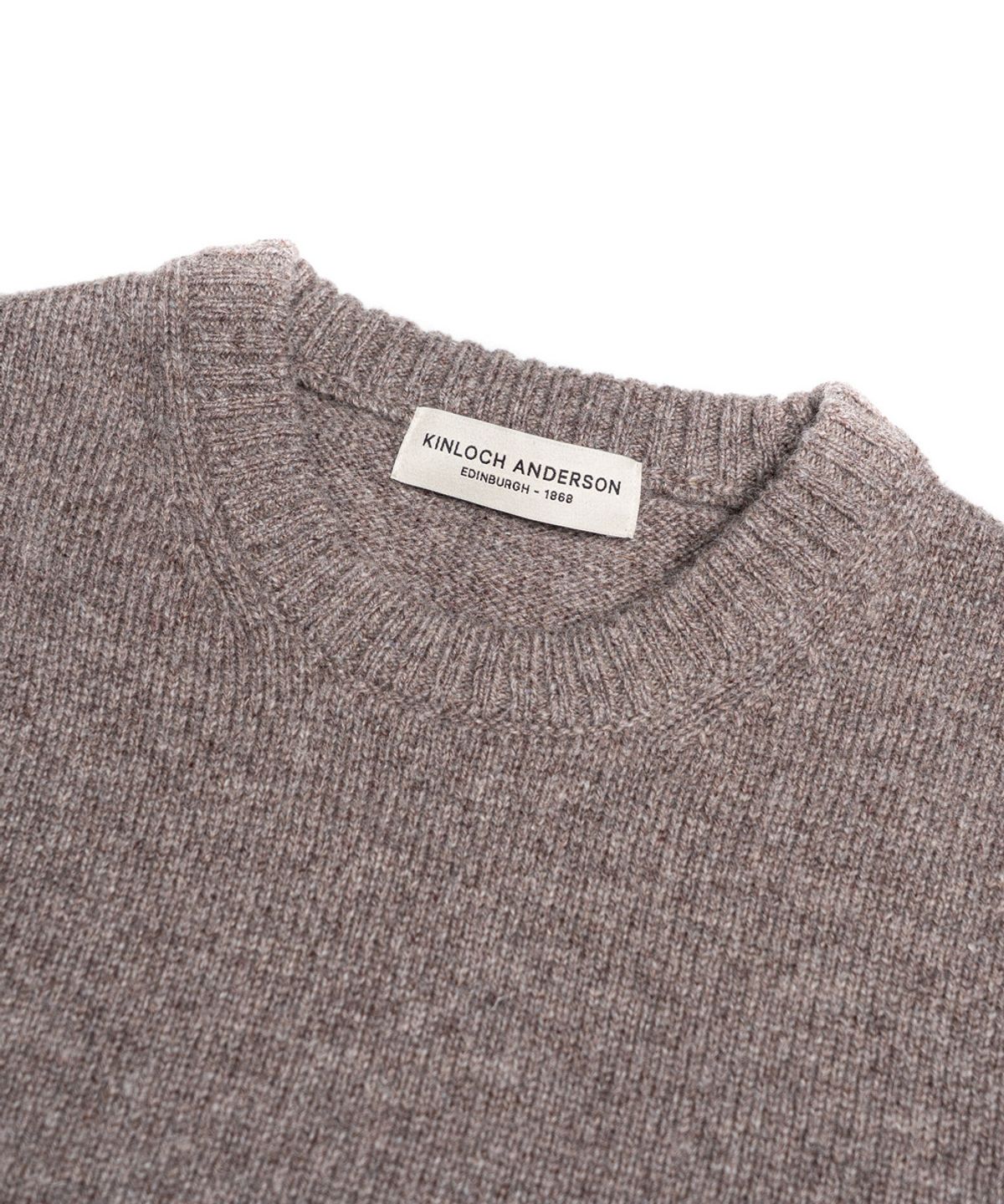 에든버러클럽(EDINBURGH CLUB) SHETLAND WOOL ANCHOR KNIT (GREY)