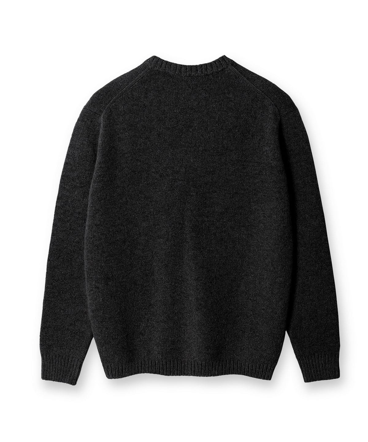 에든버러클럽(EDINBURGH CLUB) SHETLAND WOOL ANCHOR KNIT (CHARCOAL)