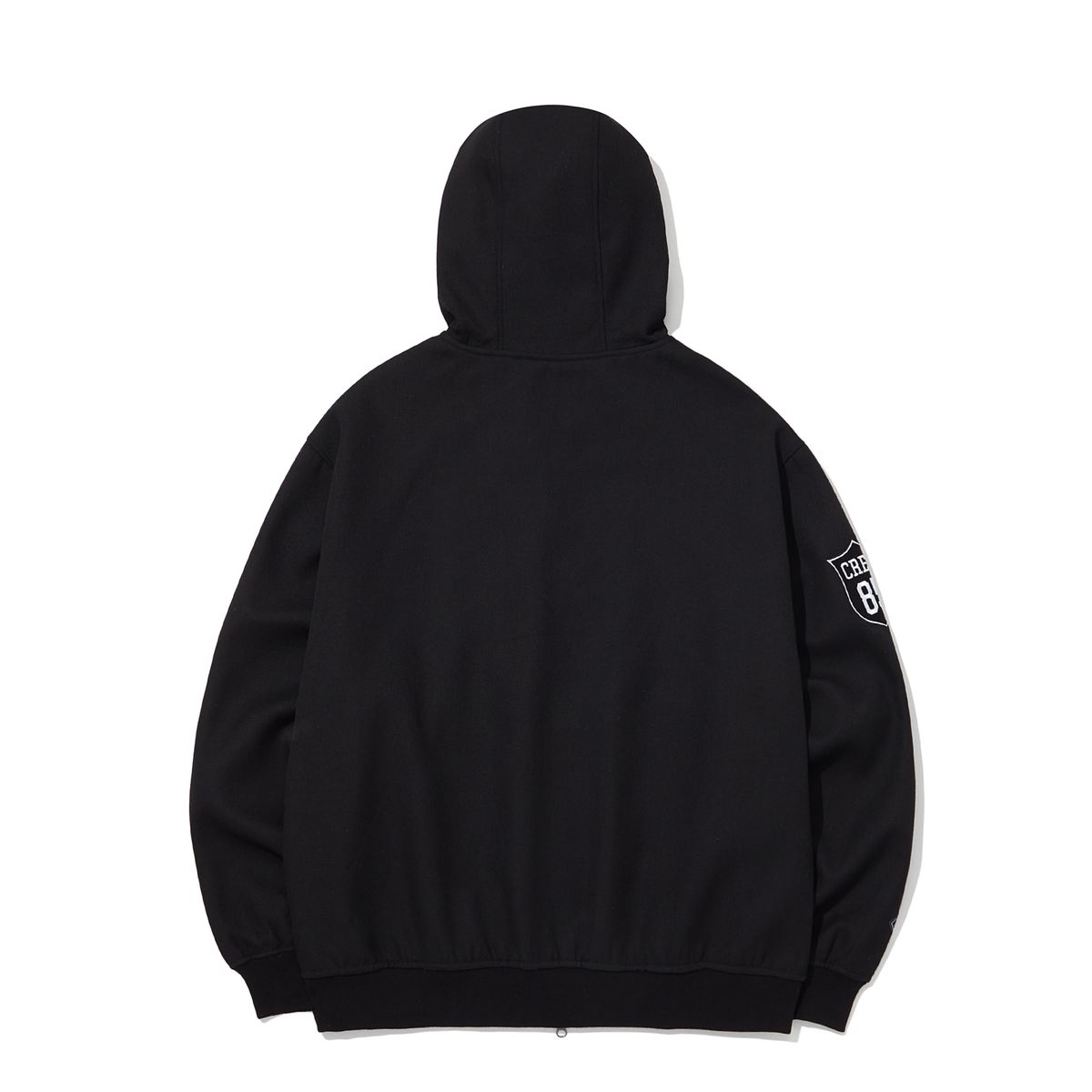 인터크루(INTERCREW) 와펜 장식 후드 블루종 점퍼 블랙 ITZ3UJ01ABK