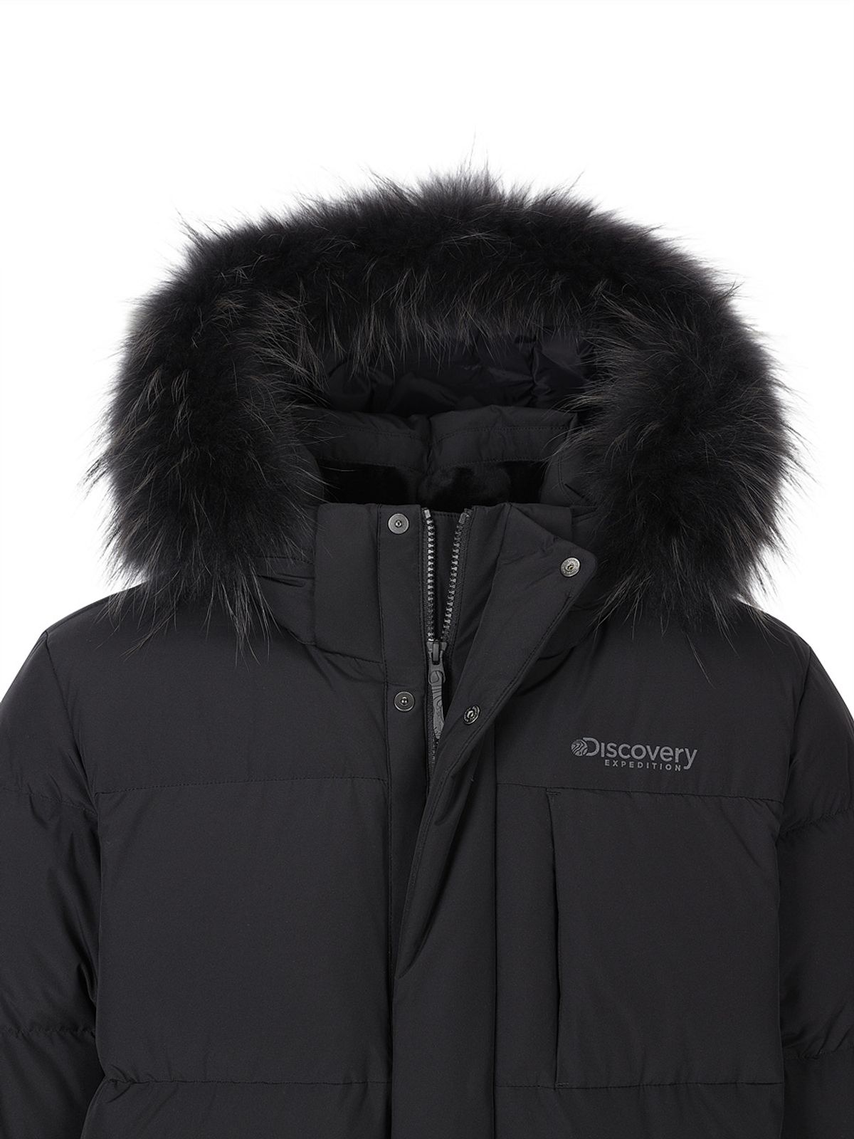 디스커버리 익스페디션(DISCOVERY EXPEDITION) 남성 고쉬 구스다운 롱패딩 (BLACK)