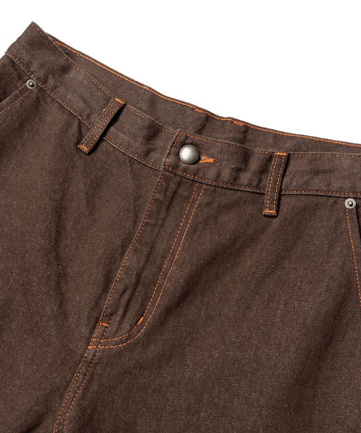 에든버러클럽(EDINBURGH CLUB) WIDE FIT DENIM PANTS (BROWN)