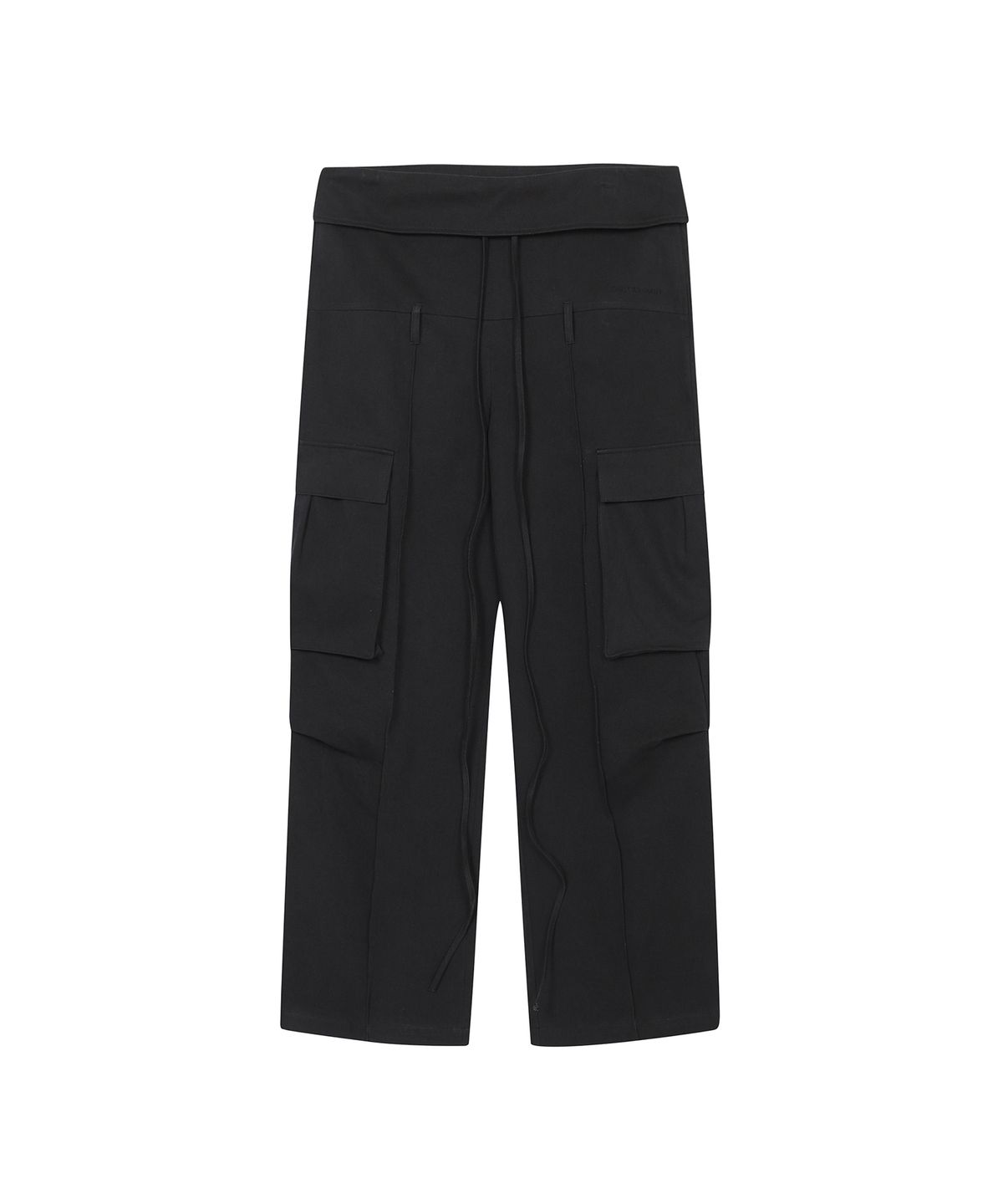 쓰리투에이티(THREE TO EIGHTY) FOLD CARGO POCKET PANTS BLACK