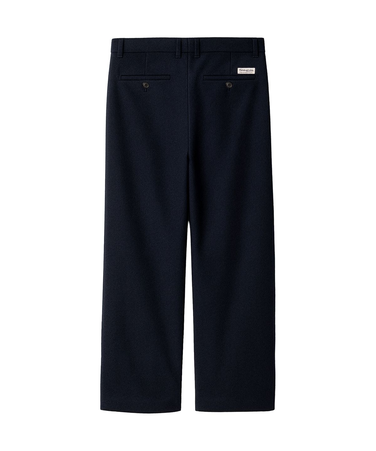 에든버러클럽(EDINBURGH CLUB) ONE-TUCK WIDE FIT WOOL BLENDED PANTS (NAVY)