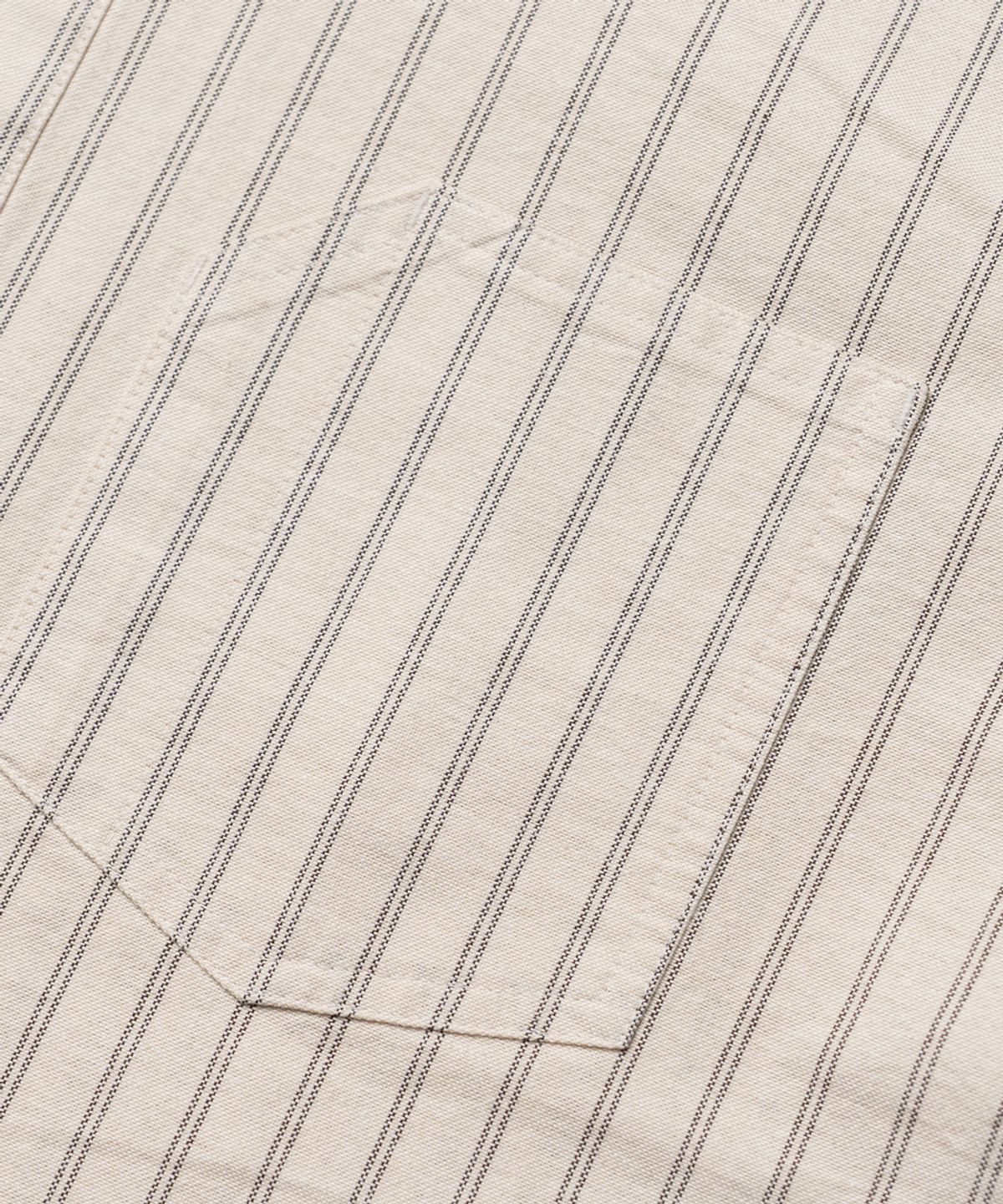 에든버러클럽(EDINBURGH CLUB) PULLOVER OXFORD STRIPED SHIRT (IVORY)