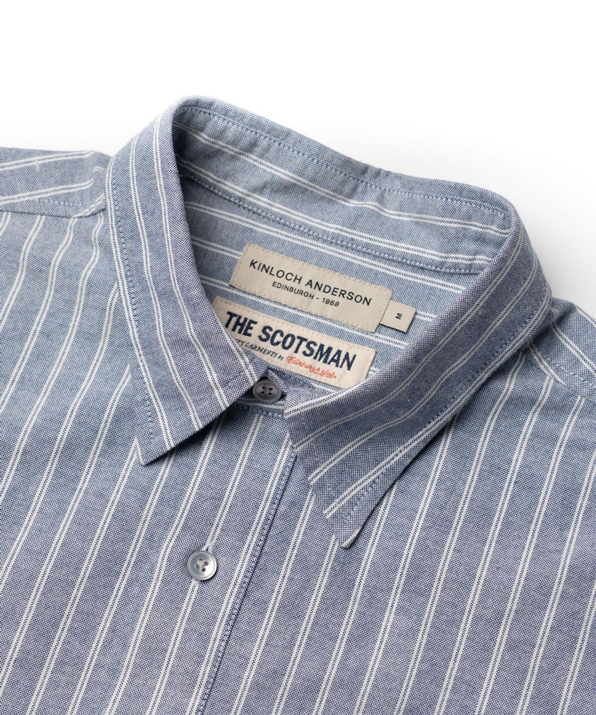 에든버러클럽(EDINBURGH CLUB) PULLOVER OXFORD STRIPED SHIRT (BLUE)
