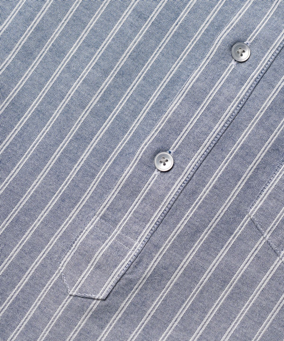 에든버러클럽(EDINBURGH CLUB) PULLOVER OXFORD STRIPED SHIRT (BLUE)