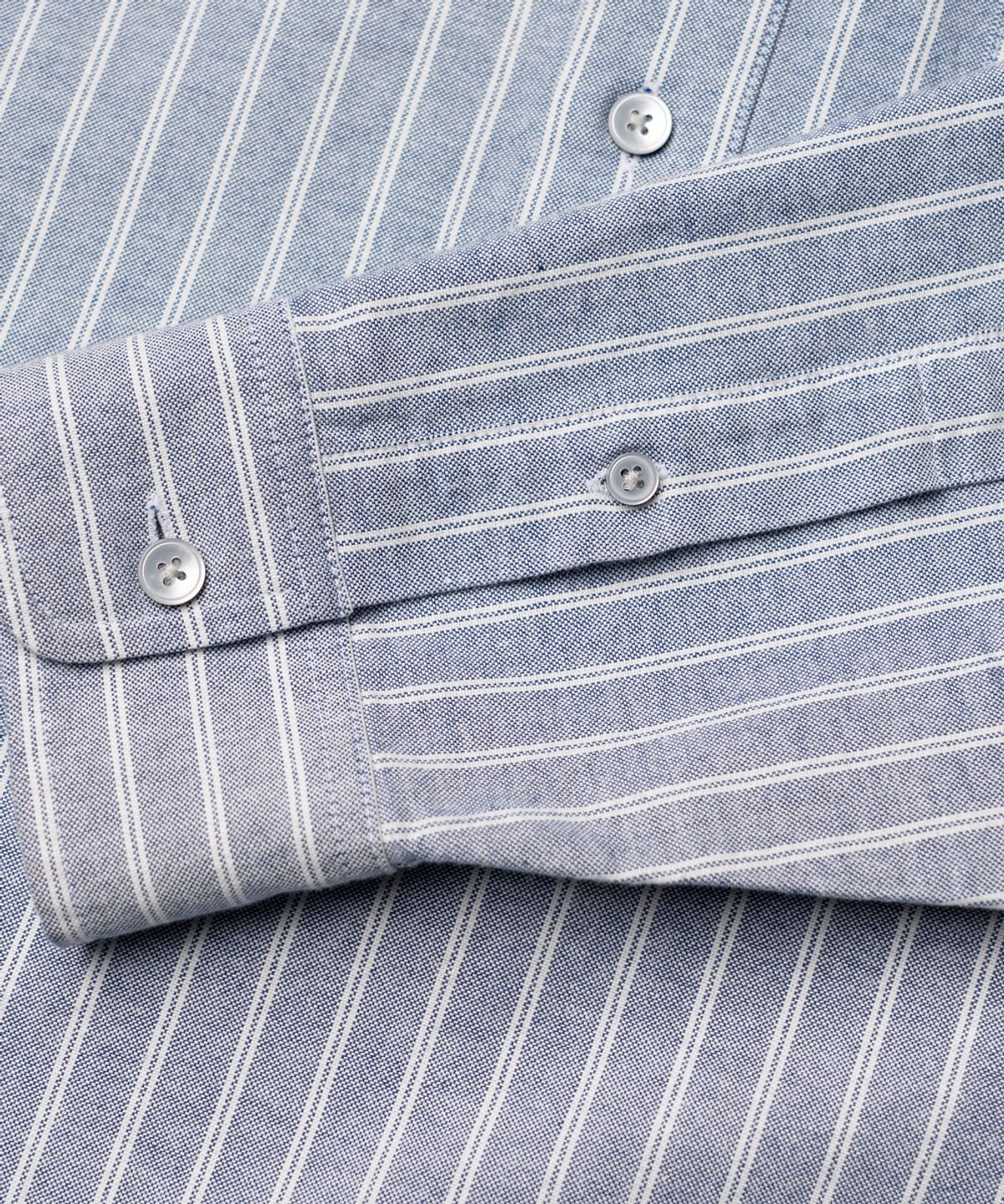 에든버러클럽(EDINBURGH CLUB) PULLOVER OXFORD STRIPED SHIRT (BLUE)
