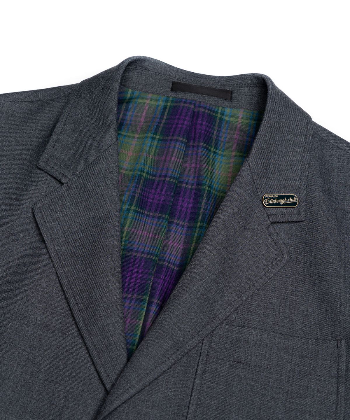 에든버러클럽(EDINBURGH CLUB) 3 BUTTON SPORTS SET-UP JACKET (GREY)