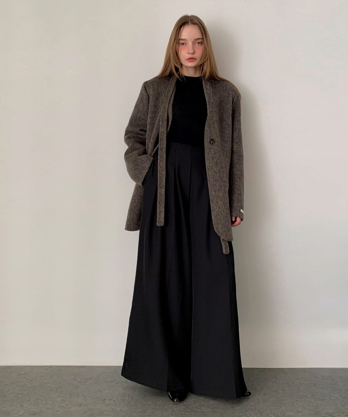 바스카라(VASCARA) Modern Two Tuck Wide Slacks (3colors)