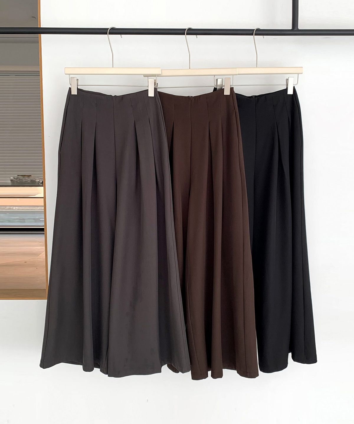 바스카라(VASCARA) Modern Two Tuck Wide Slacks (3colors)