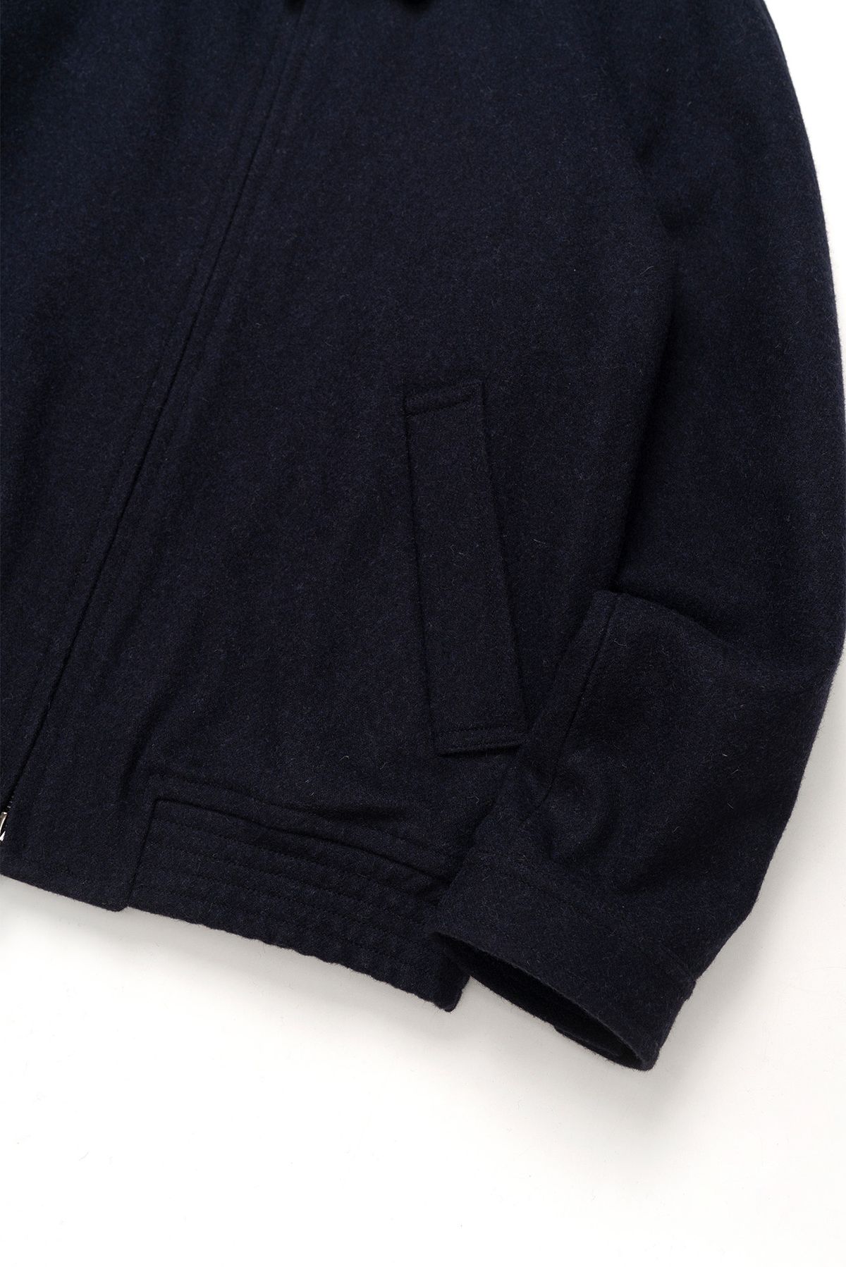런던트레디션(LONDONTRADITION) Collar Wool Blouson - Navy 435