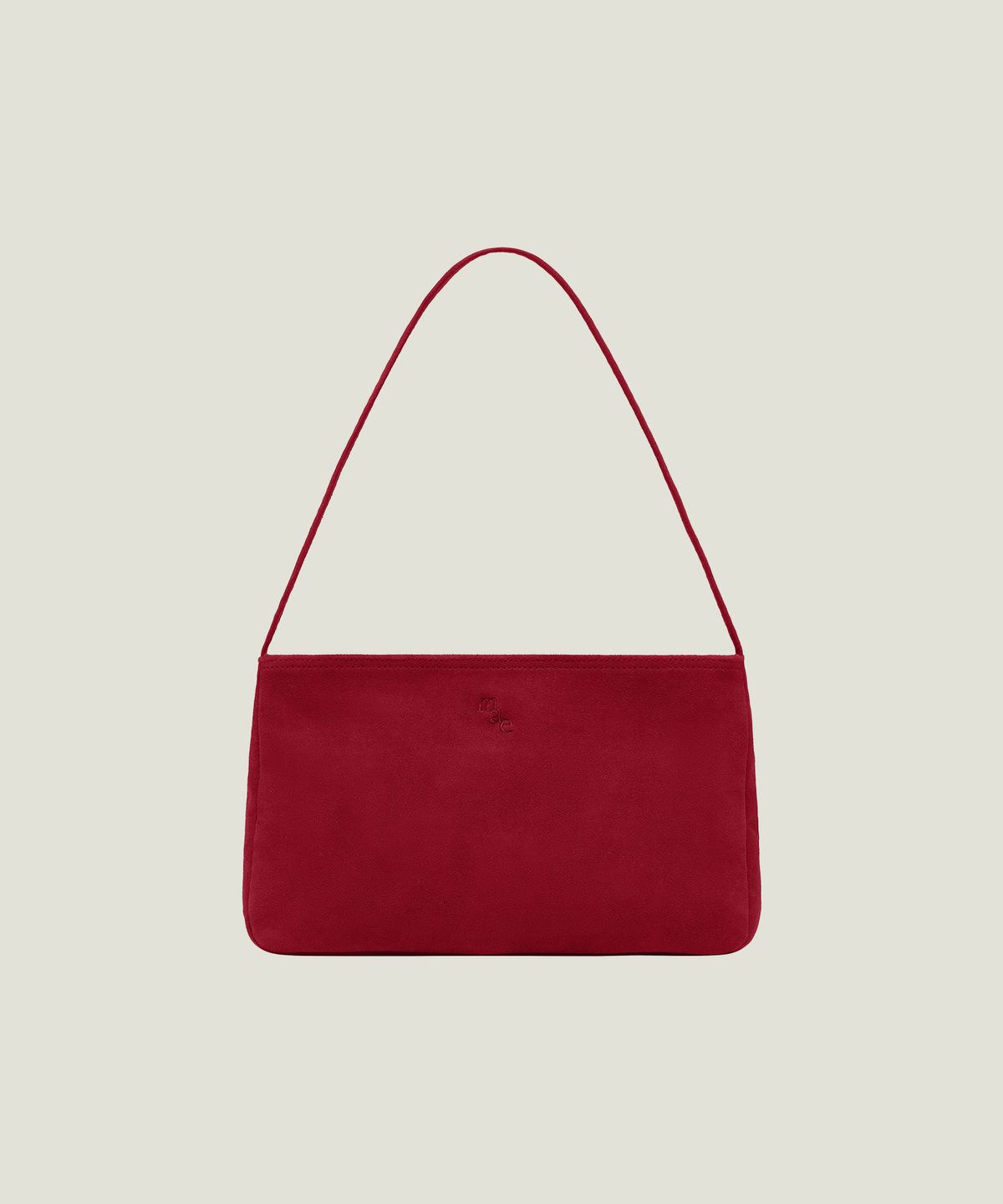 무쿠앤에보니(MUCU AND EBONY) Comfy Flat Bag _ Suede Red