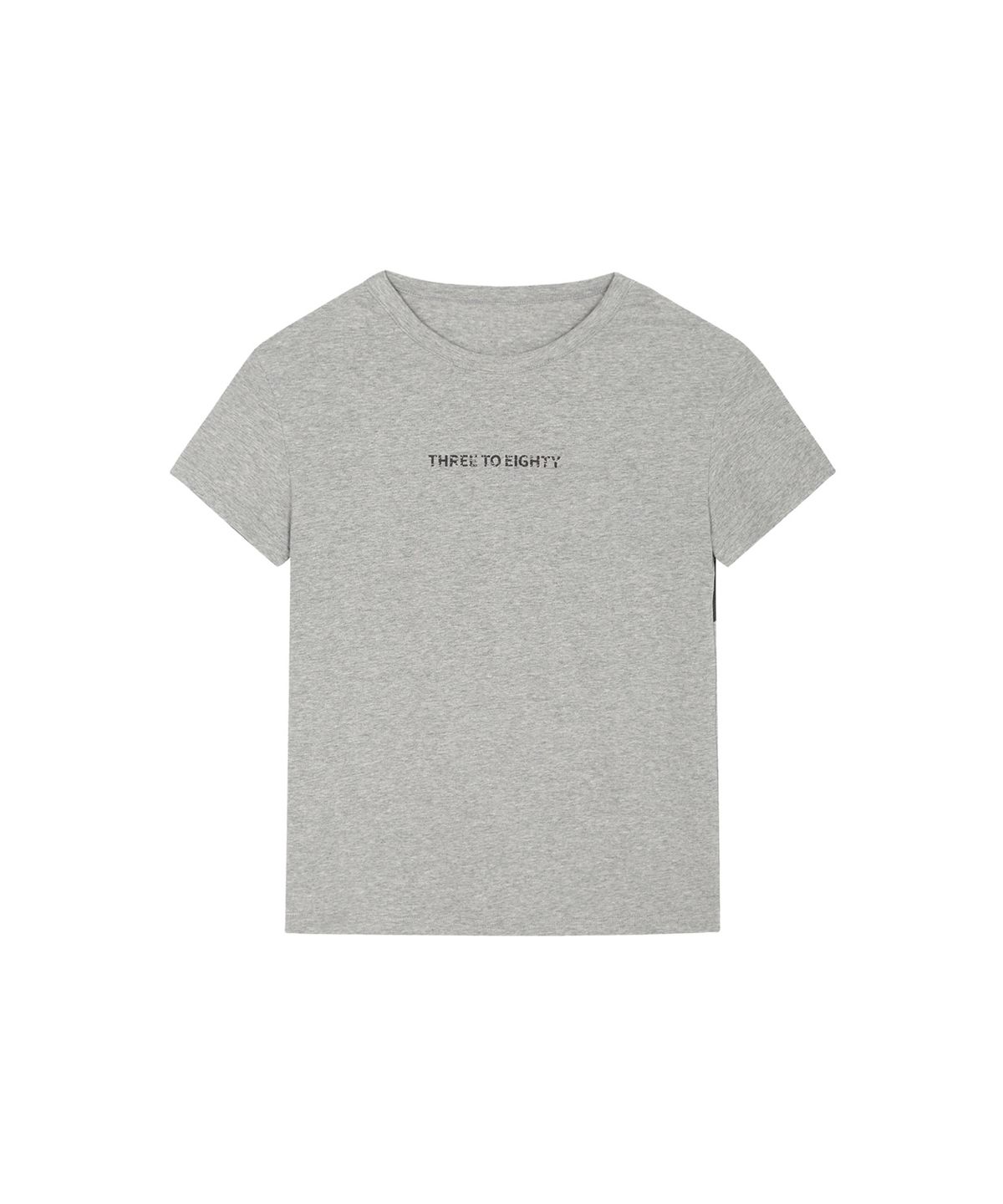 쓰리투에이티(THREE TO EIGHTY) STANDARD CORSET GRAPHIC TEE GREY