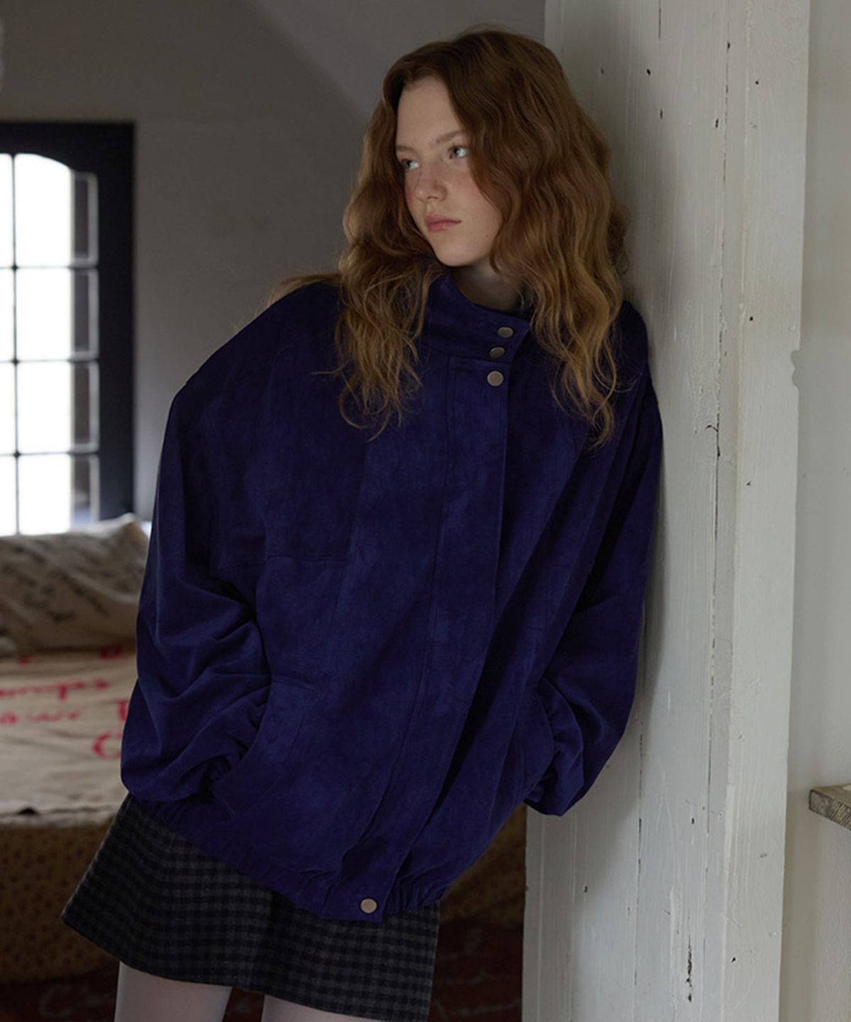 뮈르뮈르(MURMURE) 루네 체크 울 스커트_Lune skirts
