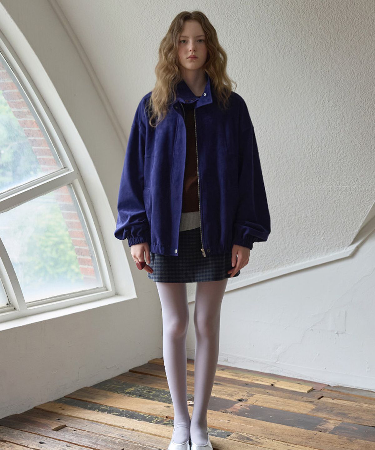 뮈르뮈르(MURMURE) 루네 체크 울 스커트_Lune skirts