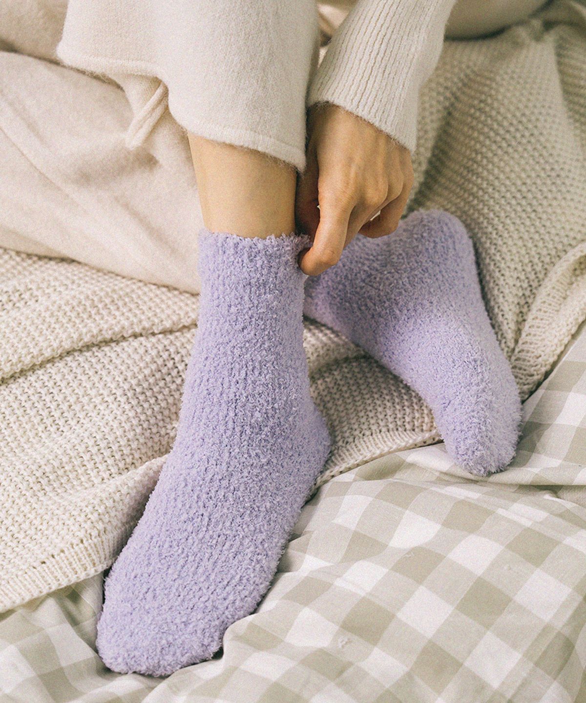 삭피엔스(SOCKPIENS) [4팩] 헤비볼륨 무압박 수면양말