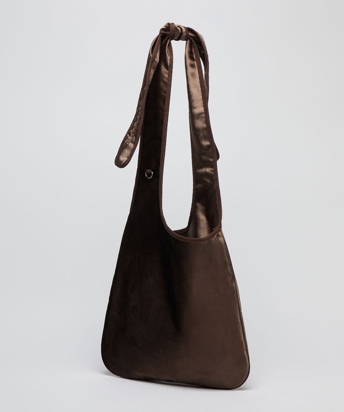 아카이브앱크(ARCHIVEPKE) Velvet knotted bag(Choco spread)_OVBSX26101DKB