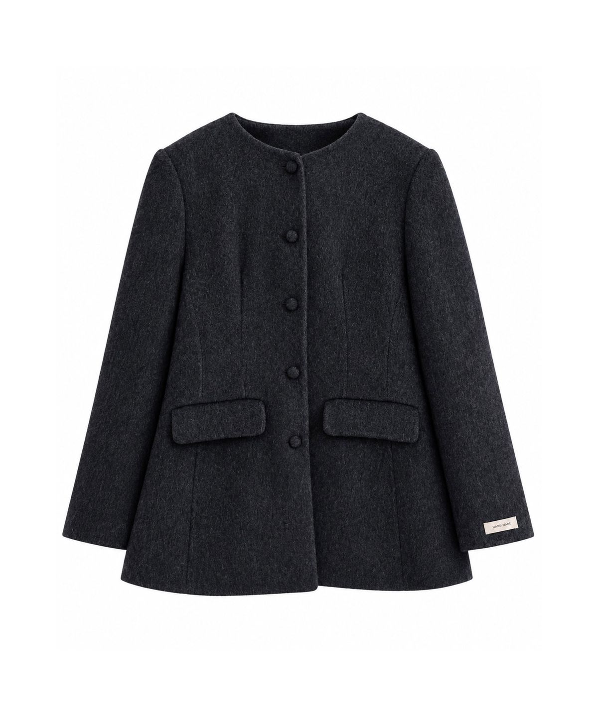 바스카라(VASCARA) Handmade Wool Round Half Coat