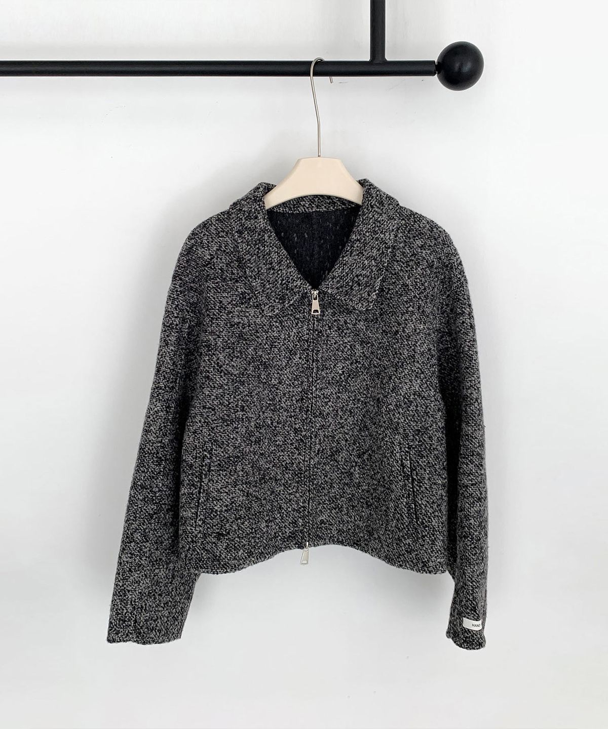 바스카라(VASCARA) Handmade Wool Collar Two-Way Zip-up Jacket