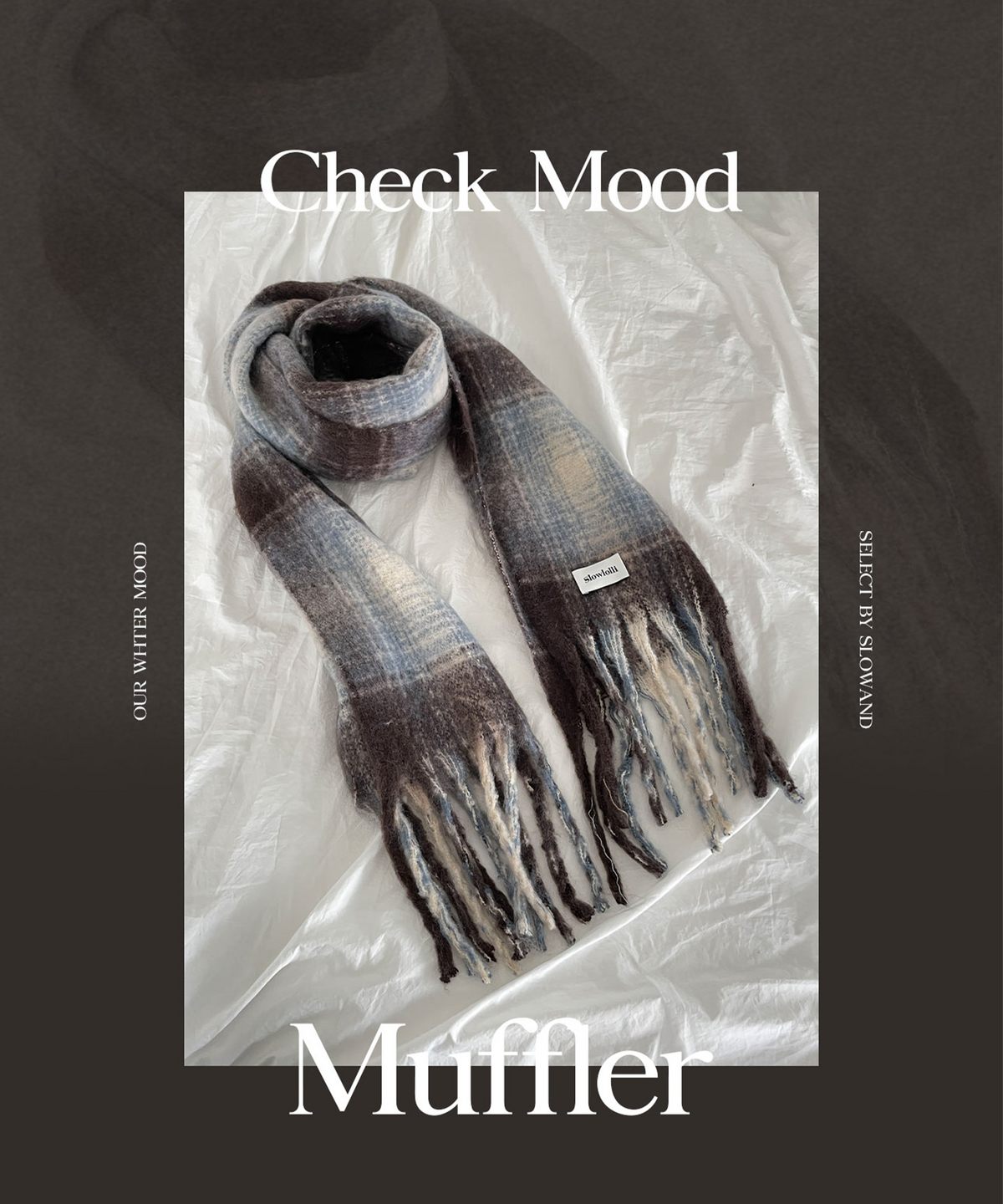 슬로우롤리(SLOWLOLLI) Classic check muffler