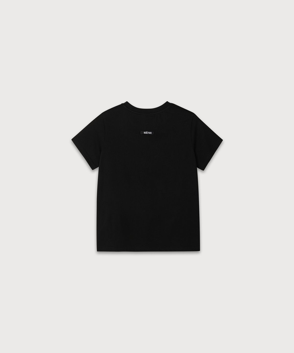뮤제(MUSEE) MUSEE Logo Standard Fit Essentiel T-Shirt_Black