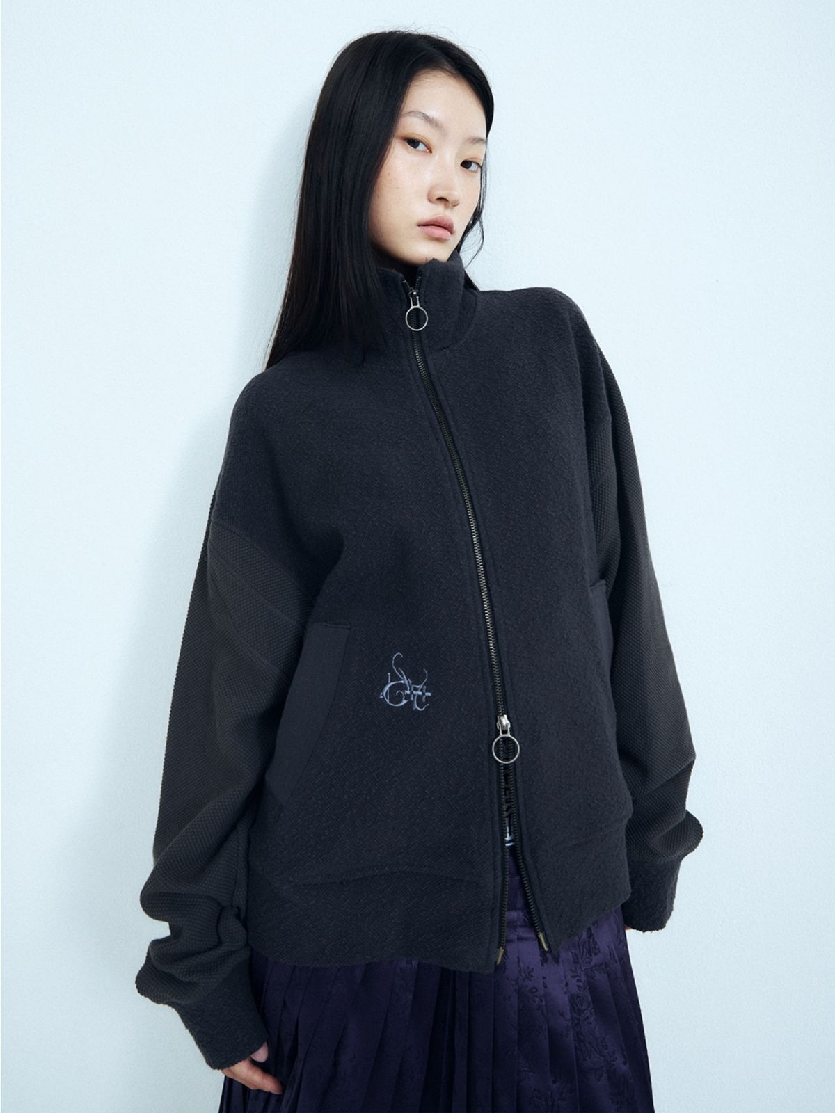 콜로신스(COLOCYNTH) Fissio Zip-Up Charcoal