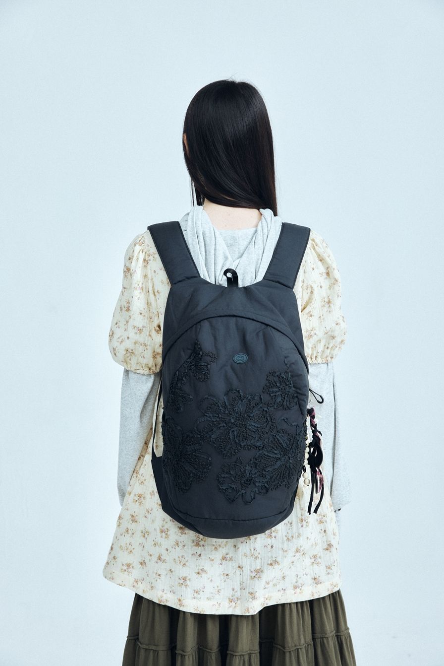 MUSINSA公式 | COLOCYNTH Fade Flower Backpack Black