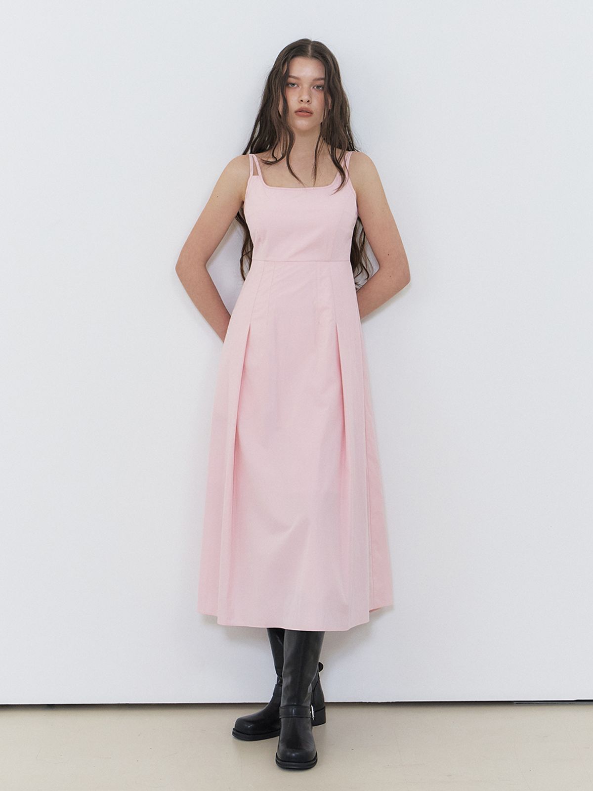 에트몽(ETMON) [리퍼브 특가] Slip Twin Strap Dress, Pink