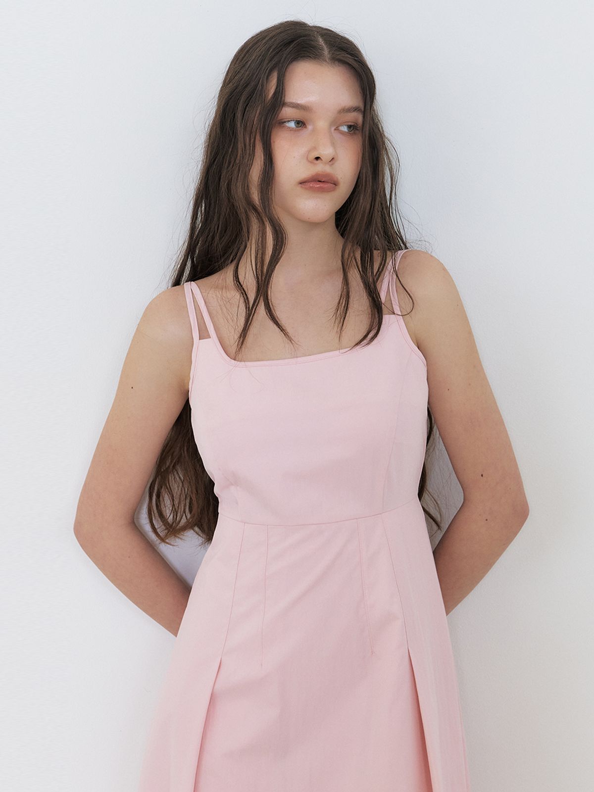 에트몽(ETMON) [리퍼브 특가] Slip Twin Strap Dress, Pink