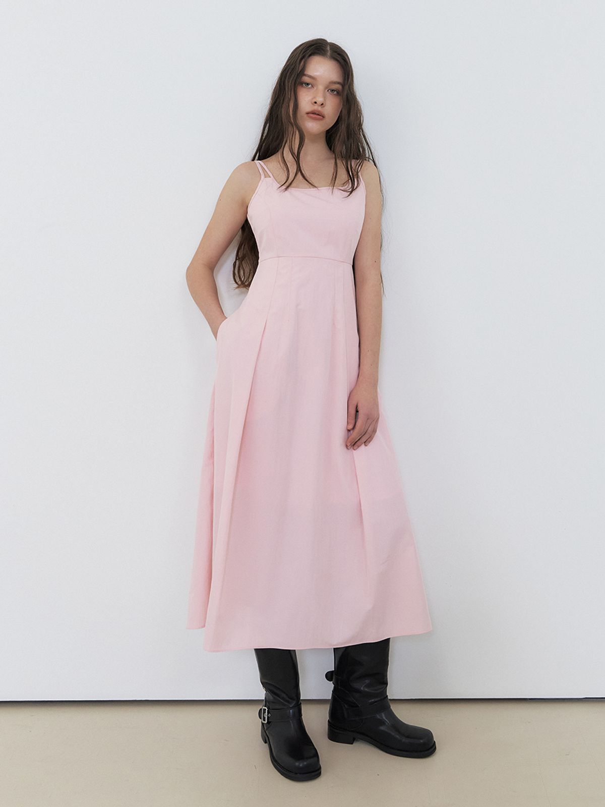 에트몽(ETMON) [리퍼브 특가] Slip Twin Strap Dress, Pink